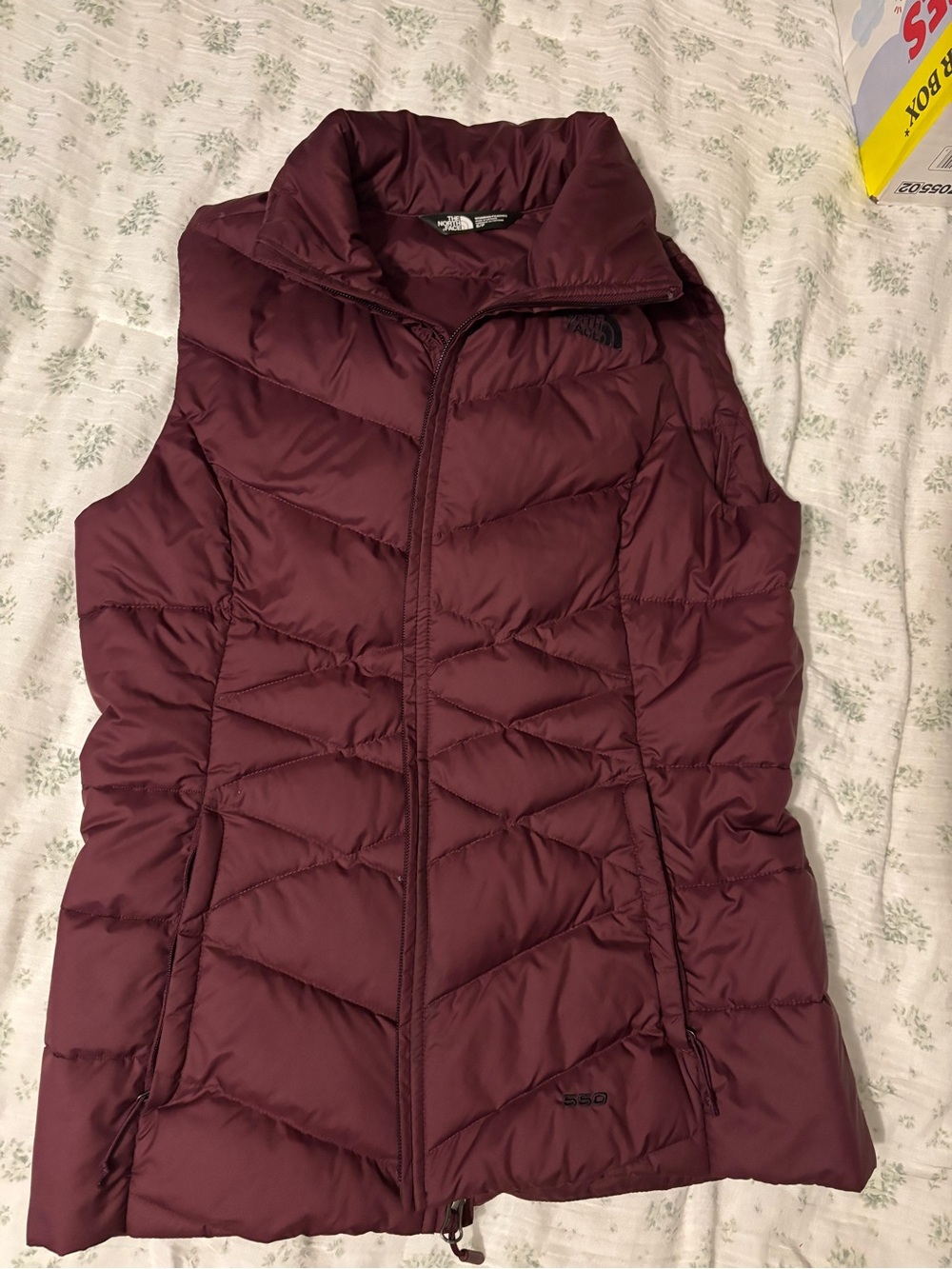 The North Face Women's Burgundy Quilted Insulated Vest